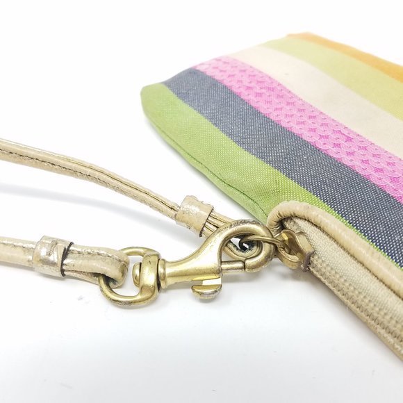 Coach wristlet striped phone/ID - Picture 9 of 9